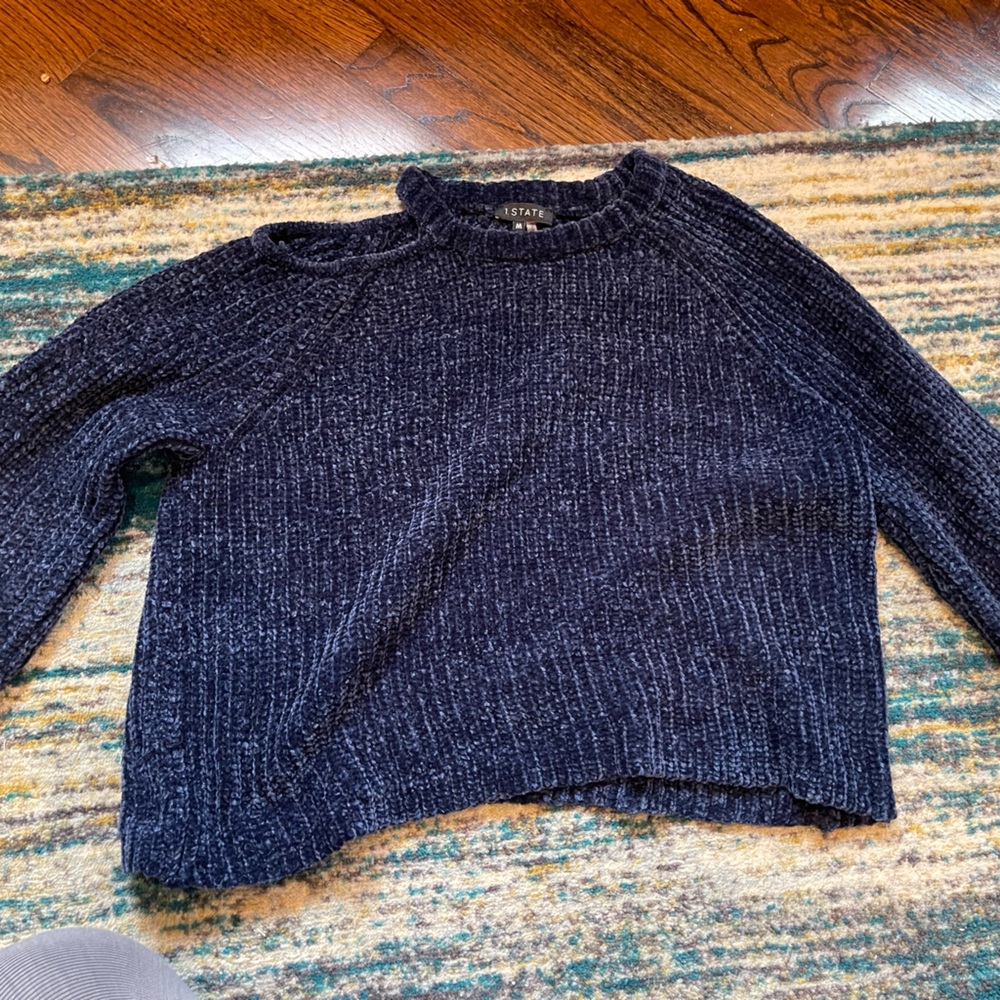 1. State Midnight Blue Crew Neck Sweater